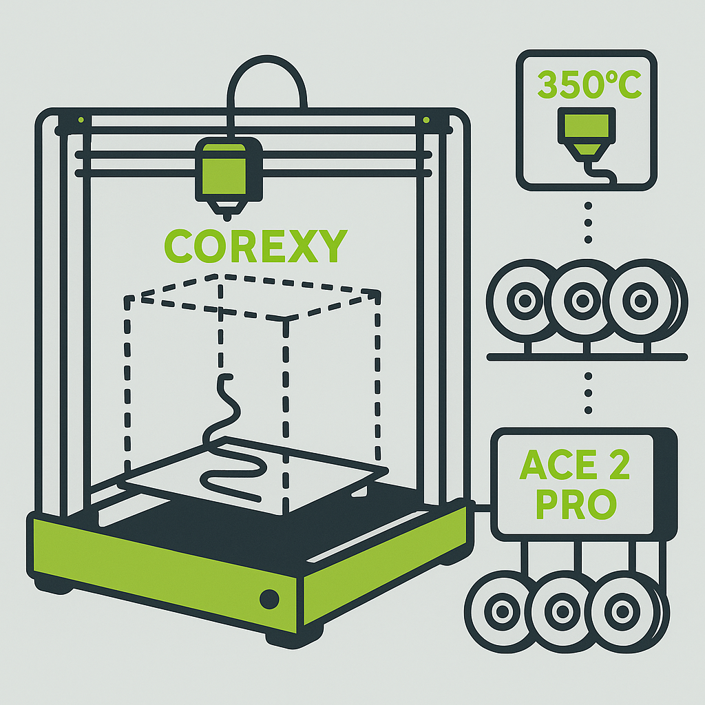 Anycubic Kobra S1 Max: Großformat-CoreXY mit 350 °C Hotend und 16-Spulen-System