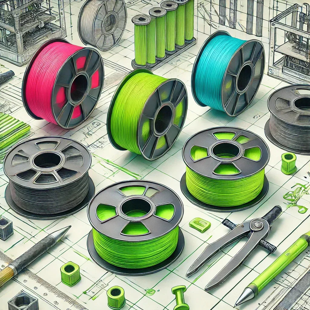 kleine Übersicht über FDM Druck Materialien