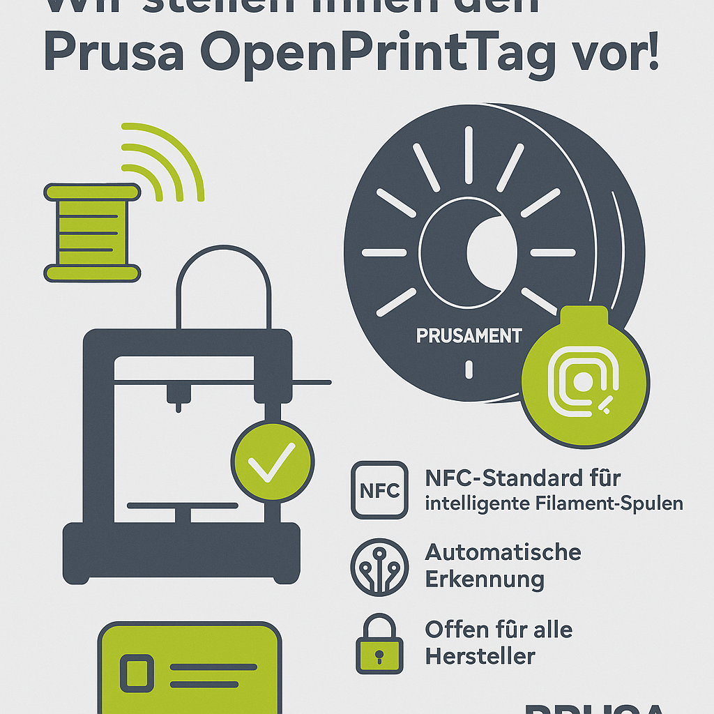 Der neue OpenPrintTag von Prusa – Smarte Spulen, offener Standard