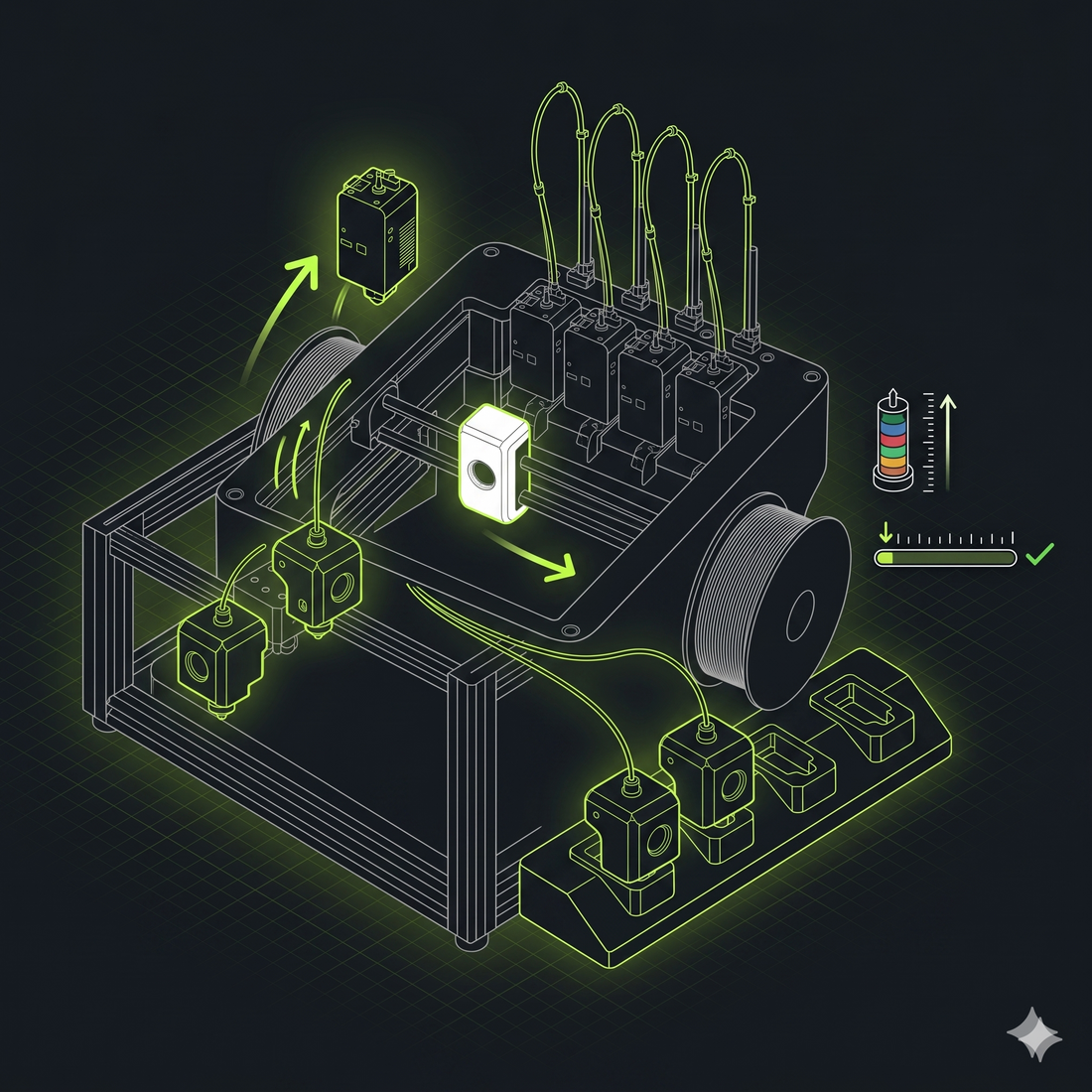 Snapmaker U1 Deep-Dive: Toolchanger-Multi-Material mit Klipper
