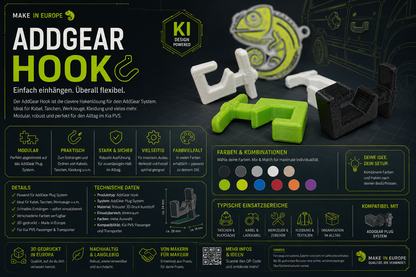 Kia / Hyundai AddGear Hook – modulare Zubehörbefestigung für Kia PV5 Transporter & Passenger (Kopie)